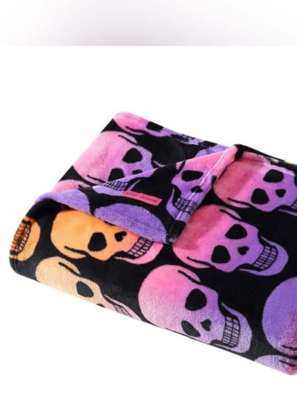 Betsey Johnson Skull Ombre Throw